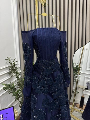 فستان سهره كحلي