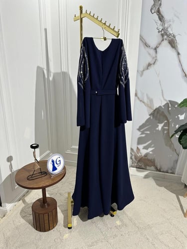 فستان سهره كحلي فخم