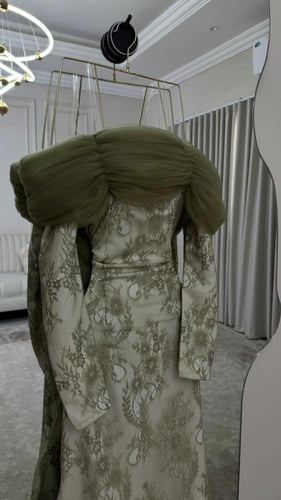 فستان سهره دانتيل فرنسي تيفاني