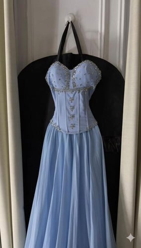 فستان سهره سماوي فخم