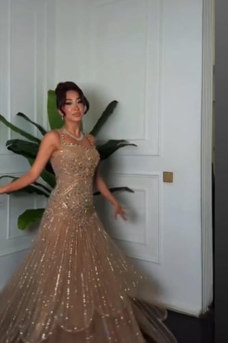 فستان سهره موف فاتح فخم