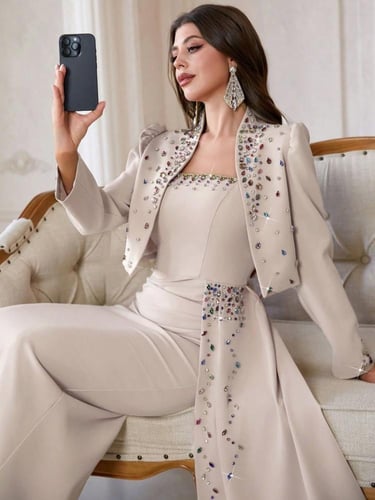 فستان سهره سكري ناعم