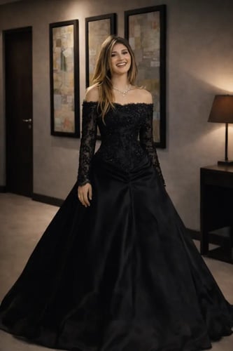 فستان شيرين سهره اسود