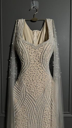 فستان سهره سكري فخم