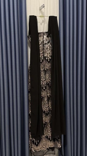 فستان سهره فخم اسود هيا