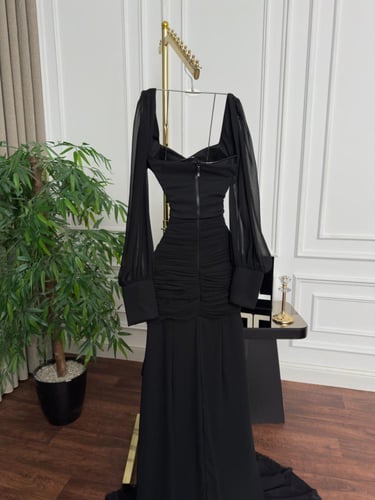 فستان وجدان سهره اسود راقي