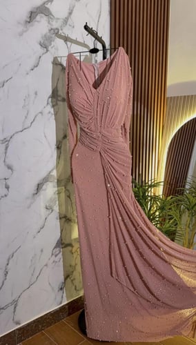 فستان سهره وردي & تيفاني