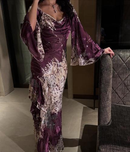 فستان سهره فخم مموه