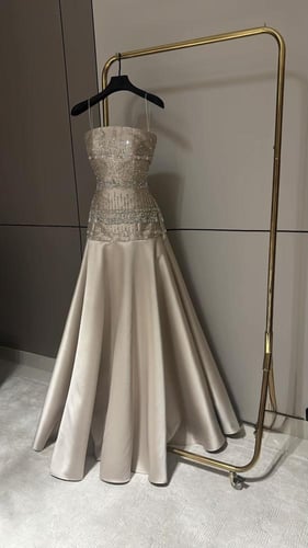 فستان سهره فخم بيج