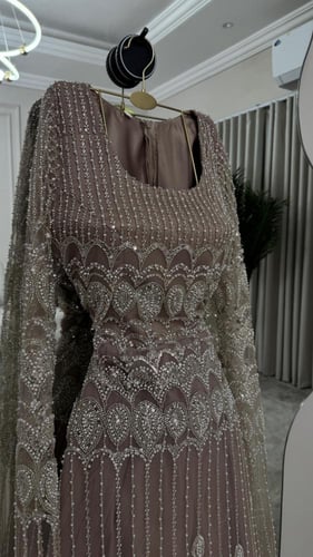 فستان سهره بيج فخم