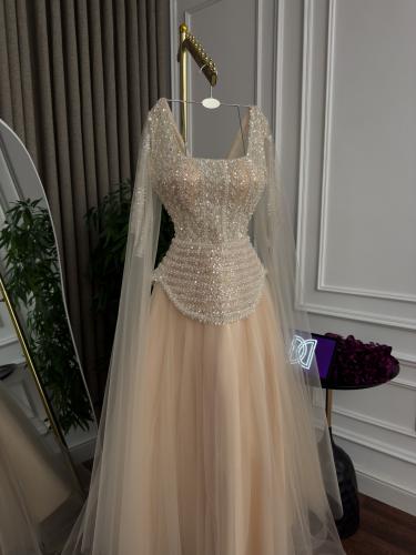 فستان سهره فخم سكري