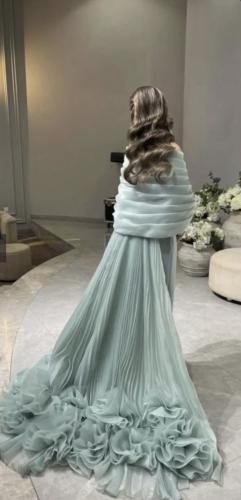 فستان عقد قرآن فخم تيفاني فخم