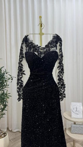 فستان سهره اسود راقي