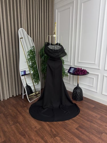 فستان سهره اسود فخم