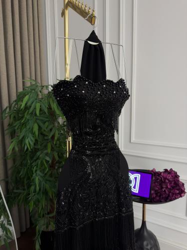 فستان سهر ه فخم اسود