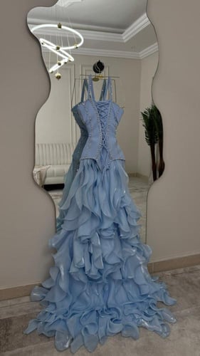 فستان سهره سماوي فخم