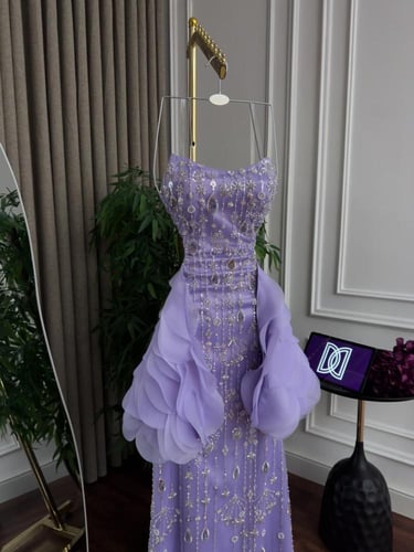 فستان سهره فخم موف