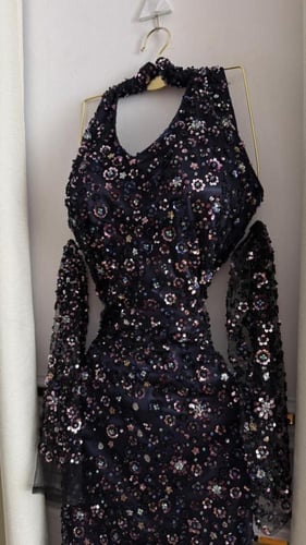 فستان سهره فخم اسود