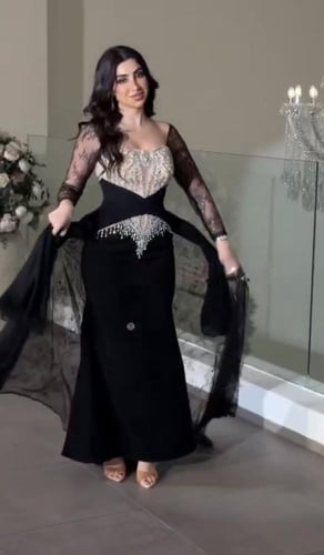 فستان سهره اسود راقي