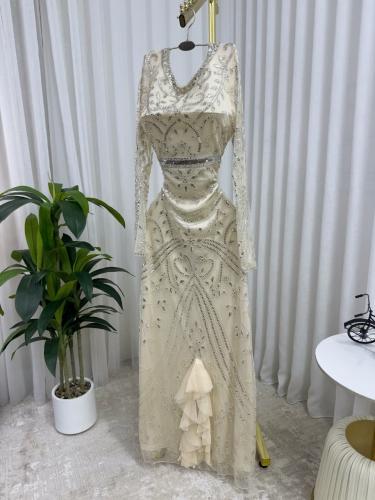 فستان سهره فخم سكري