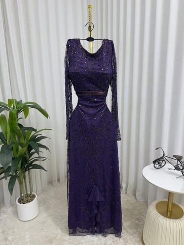 فستان سهره فخم موف