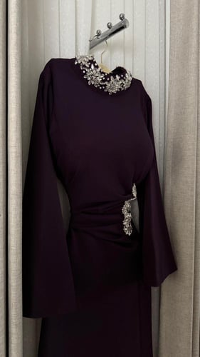 فستان سهره ليلكي ناعم