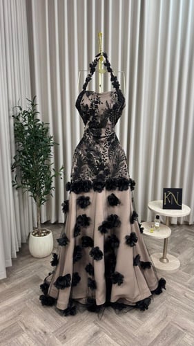 فستان سهره فخم الاميرة اسود