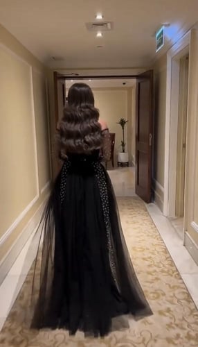 فستان سهره فخم اسود