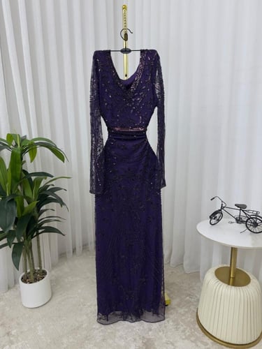 فستان سهره فخم موف