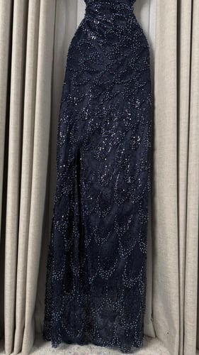 فستان سهره كحلي فخم