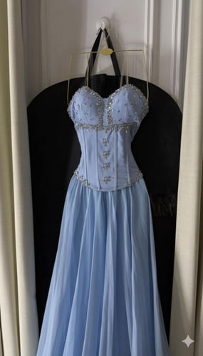 فستان سهره سماوي فخم