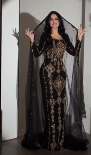 فستان سهره اسود فخم