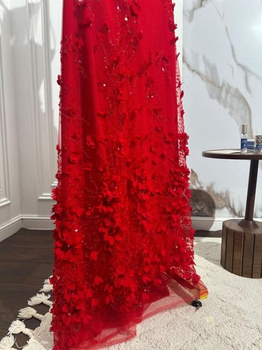 فستان سهره احمر راقي