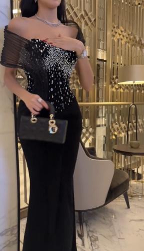 فستان سهره اسود فخم