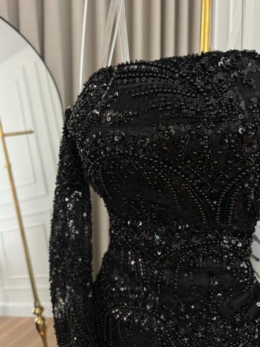 فستان سهره اسود فخم