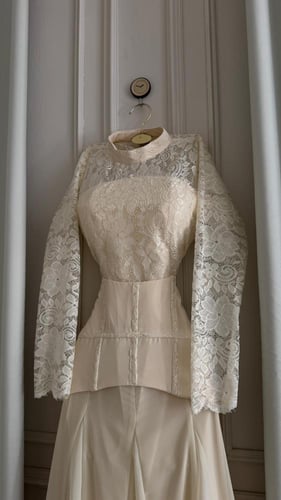 فستان سهره فخم بيج