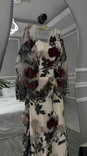 فستان سهره فخم مورد