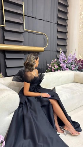 فستان سهره فخم اسود