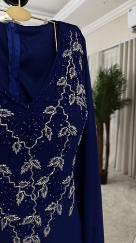 فستان سهره راقي ازرق