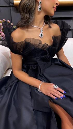 فستان سهره فخم اسود