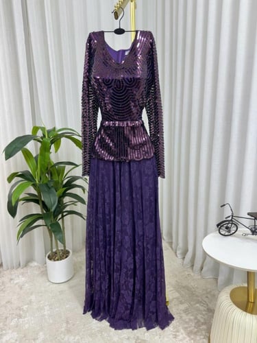 فستان سهره فخم موف