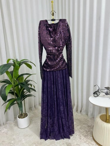 فستان سهره فخم موف