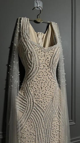 فستان سهره سكري فخم