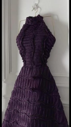 فستان سهره فخم ليلكي