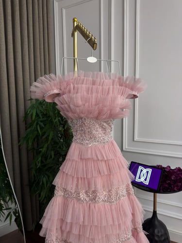 فستان سهره وردي