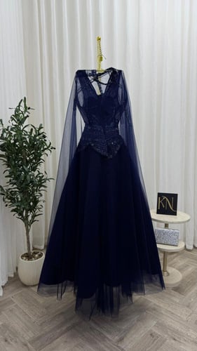 فستان سهره كحلي فخم