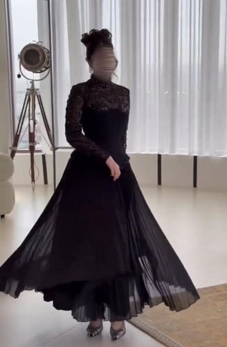 فستان سهره اسود راقي