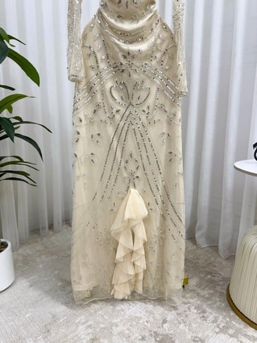 فستان سهره فخم سكري