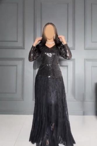 فستان سهره فخم اسود