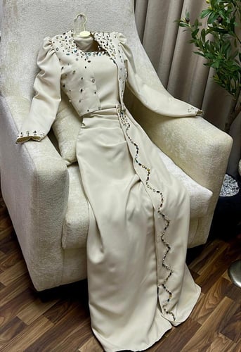 فستان سهره سكري ناعم